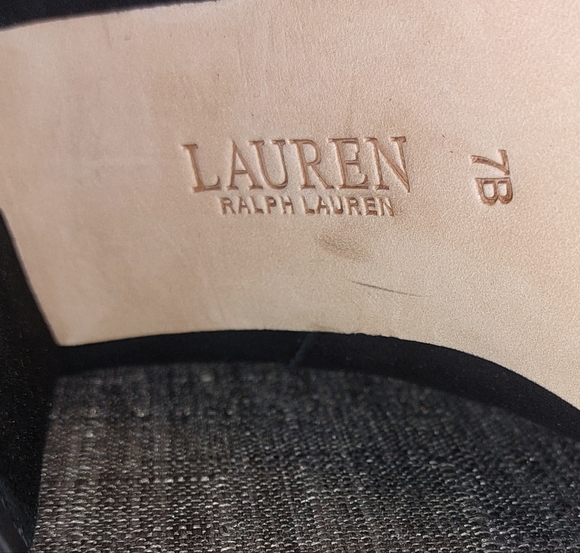 Ralph Lauren Women's Suede Heeled Boots Artizan II - Size 7.5 - Picture 9 of 10